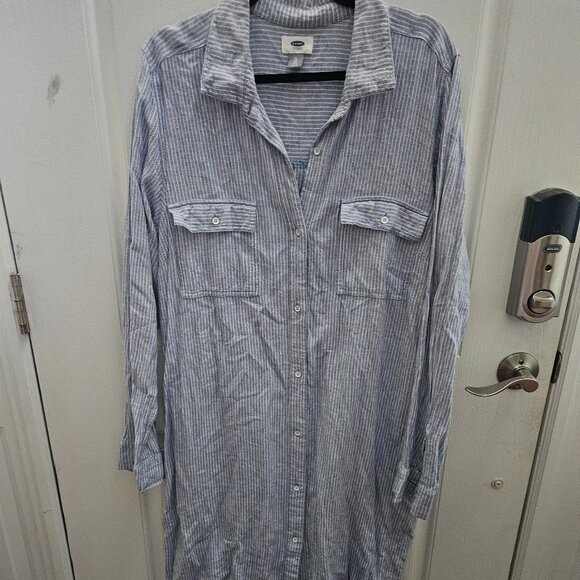 Women's Button Up Shirt Dress - Picture 1 of 7
